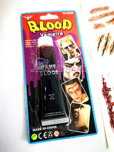 Load image into Gallery viewer, Fake Blood With Temporary Scar Tattoo Design A