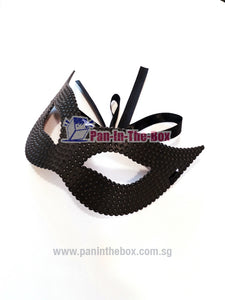 Black Dotted Masquerade Mask