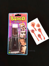 Load image into Gallery viewer, Fake Blood With Temporary Scar Tattoo Design B