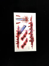 Load image into Gallery viewer, Fake Blood With Temporary Scar Tattoo Design C