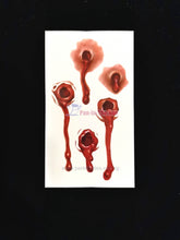 Load image into Gallery viewer, Fake Blood With Temporary Scar Tattoo Design B