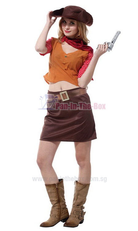 Pretty Cowgirl Costume 3 Pan In The Box Singapore