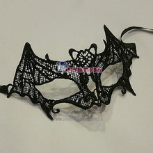 Load image into Gallery viewer, Bat Lace Masquerade Mask
