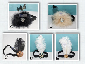 Gatsby feather headband