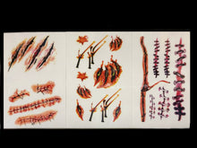 Load image into Gallery viewer, Temporary Scar Tattoo Sticker Set of 4 for Halloween Makeup Stage

