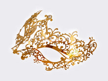 Load image into Gallery viewer, Venetian Lace Metal Mask 2
