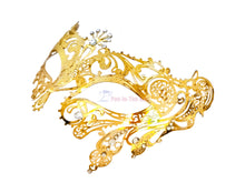 Load image into Gallery viewer, Venetian Lace Metal Mask 1
