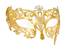 Load image into Gallery viewer, Venetian Lace Metal Mask 1
