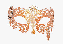 Load image into Gallery viewer, Venetian Lace Metal Mask 1
