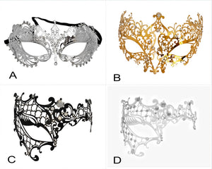 Venetian Lace Metal Mask 2