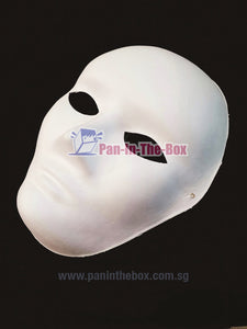 White Face Mask w/strap (DIY)