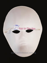 Load image into Gallery viewer, White Face Mask w/strap (DIY)
