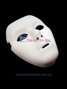 White Face Mask w/strap