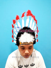 Load image into Gallery viewer, Red Indian Headgear
