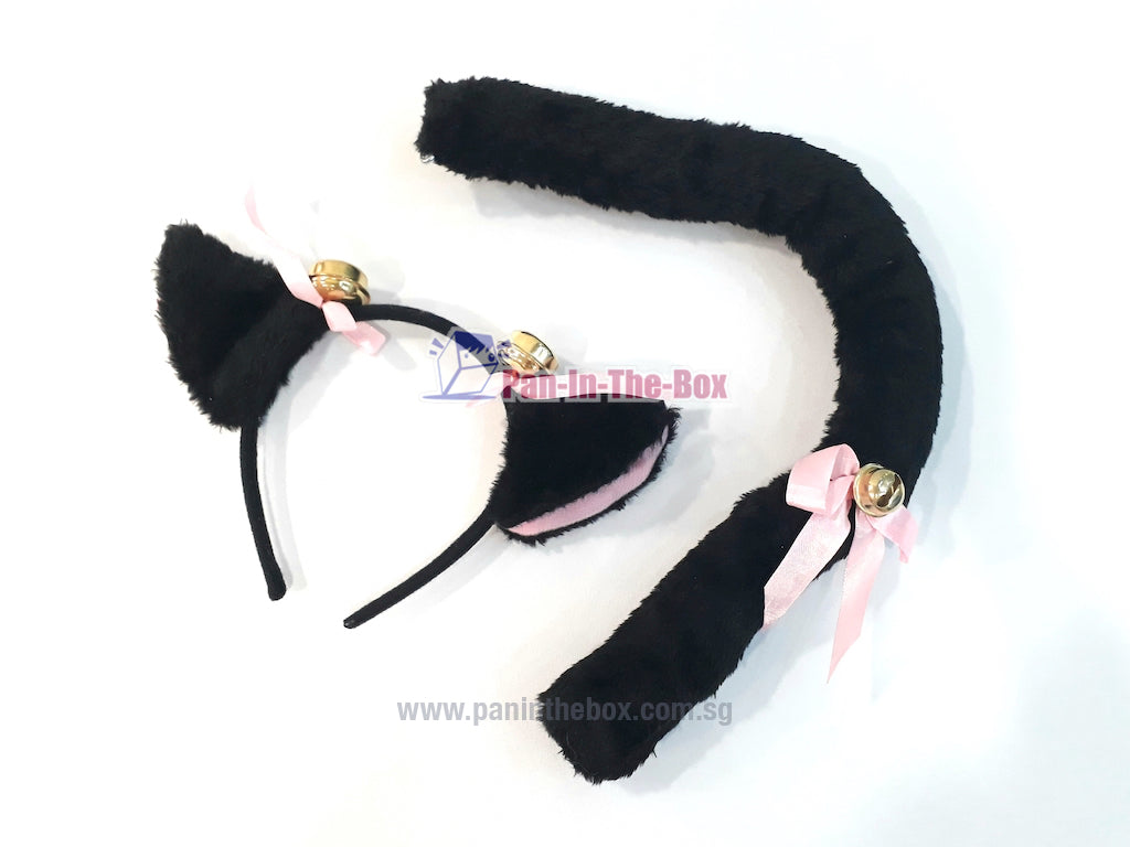 Cat Ear & Tail Set (Black)