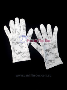 White Lace Short Glove