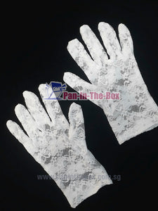 White Lace Short Glove