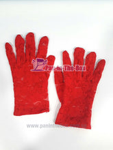 Load image into Gallery viewer, Red Lace Glove (Short)
