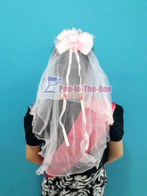 Load image into Gallery viewer, Bachelorette Sash Set w/Flower Veil and Wand
