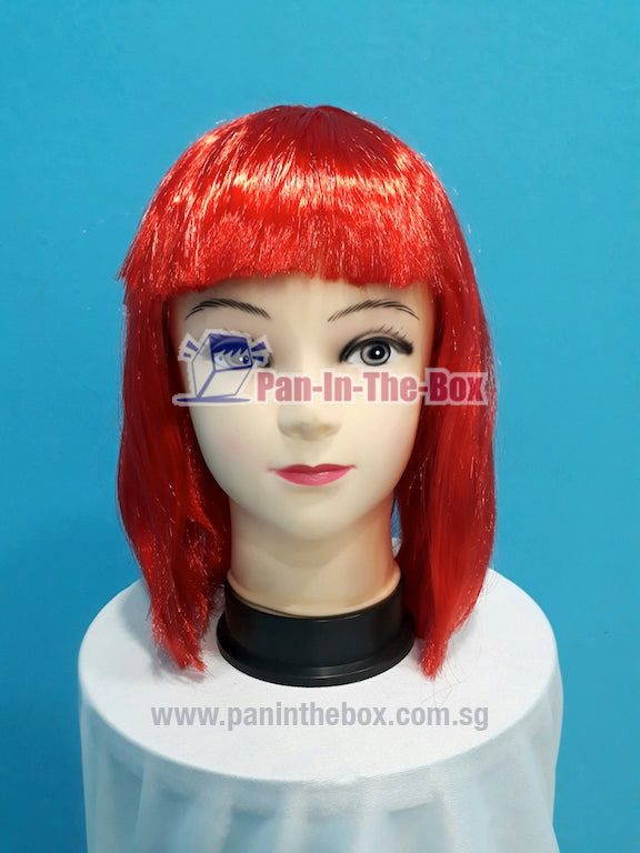 Short Straight Red Wig