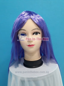 Mid Long Straight Light Purple Wig