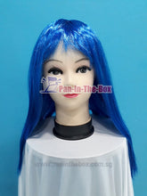 Load image into Gallery viewer, Mid Long Straight Blue Wig
