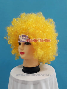 Short Yellow Afro Wig
