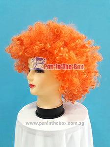 Short Orange Afro Wig