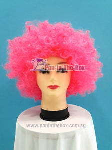 Short Pink Afro Wig