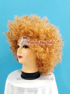 Short Blonde Afro Wig