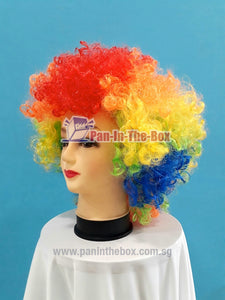 Short Rainbow Afro Wig