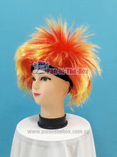 Load image into Gallery viewer, Red Yellow Headband Hair Wig
