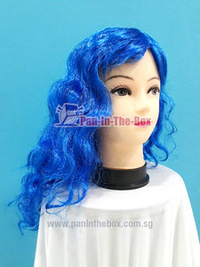Dark Blue Curly Hair Wig