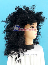 Load image into Gallery viewer, Medium Curly Black Wig
