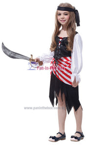 Pirate Girl Kids Costume 2