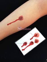 Load image into Gallery viewer, Fake Blood With Temporary Scar Tattoo Design B
