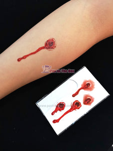 Fake Blood With Temporary Scar Tattoo Design B