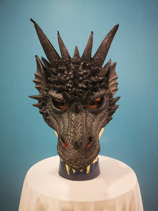 Black Rubber Dragon Mask