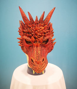 Red Rubber Dragon Mask