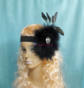 Gatsby feather headband
