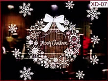 Load image into Gallery viewer, White Christmas Glass Stickers No Glue for Window or Wall
