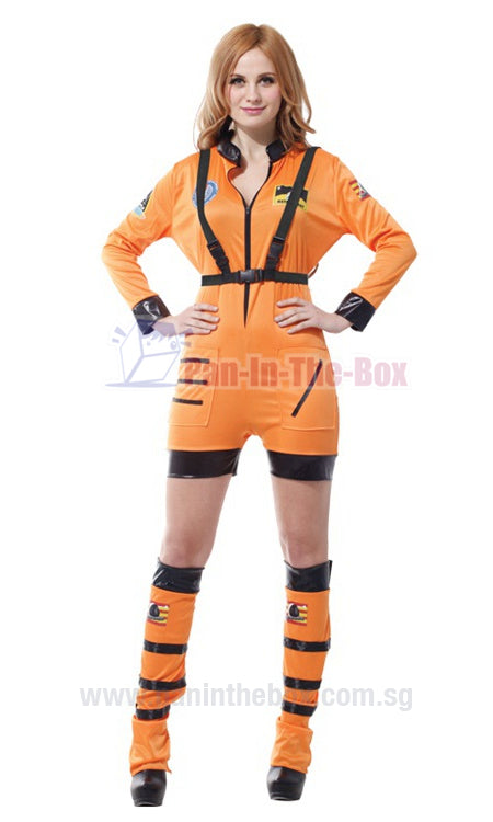 Female Pilot Costume (orange)