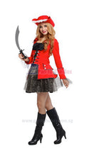 Load image into Gallery viewer, Red &amp; Black Glitzy Pirate Costume
