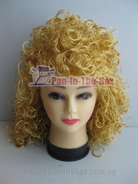 Short Curly Blonde Wig