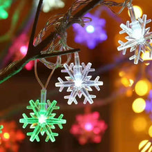 Load image into Gallery viewer, Snow shape fairy lights for decoration
